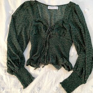 Hello Molly Floral Crop Top size XS